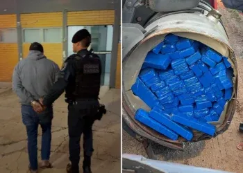 Quase 1 tonelada de maconha é apreendida em caminhão na MS-276