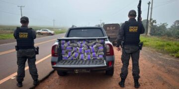 Homem é preso com mais de 680 kg de drogas e veículo furtado em rodovia de Amambai