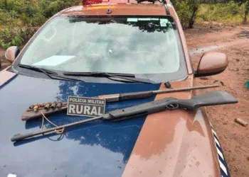 Homem é preso após ameaçar trabalhadores e manter armas em área rural de Ribas Homem é preso após ameaçar trabalhadores e manter armas em área rural de Ribas