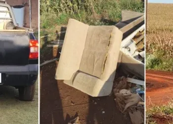 Idoso é preso após descartar sofá em via pública e acende alerta ambiental