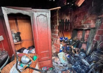 Incêndio destrói casa de família e mobiliza campanha por doações em Dourados