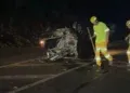 Motorista sofre acidente na BR-163 horas após comprar veículo Motorista sofre acidente na BR-163 horas após comprar veículo