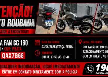 Moto é furtada em estacionamento no centro da capital Moto é furtada em estacionamento no centro da capital