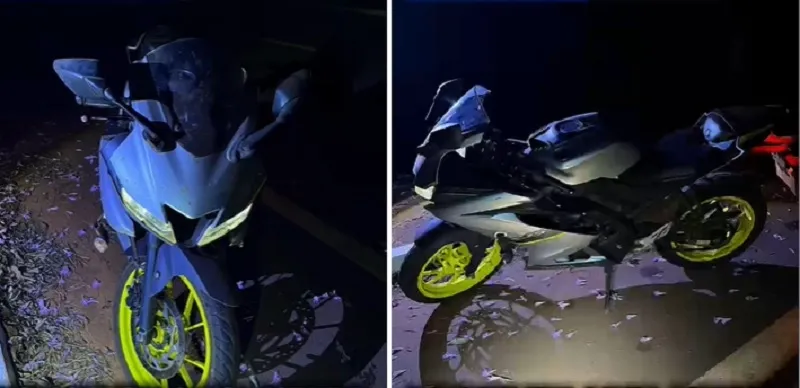 Motociclista fica ferido após bater em carro estacionado em Nova Alvorada do Sul
