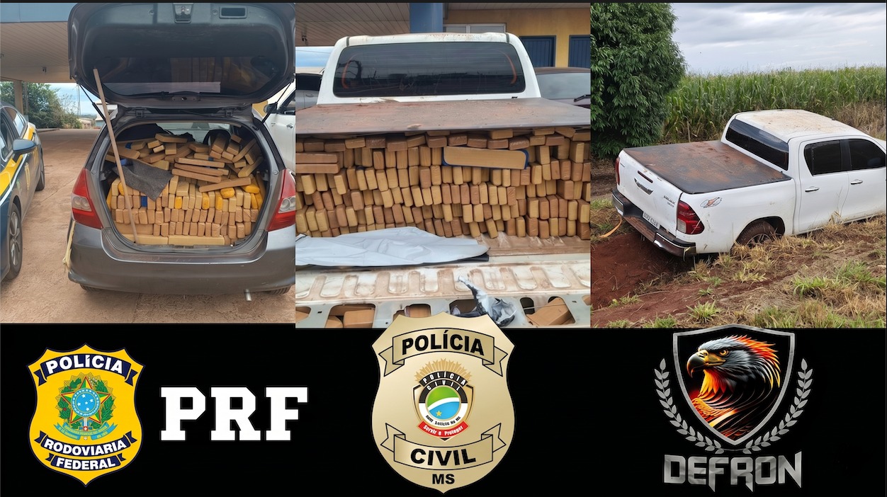 Operação Protetor apreende 2,5 toneladas de maconha, veículos e prende suspeitos na fronteira