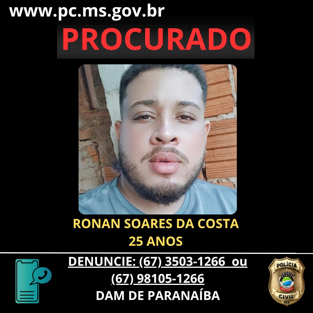 Foragido por violência doméstica é procurado pela polícia