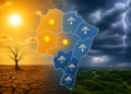 Previsão indica calor de até 39°C, umidade crítica e virada no tempo com ventos fortes e chuva em áreas do estado