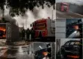 Pane elétrica provoca incêndio e destrói carro em garagem Pane elétrica provoca incêndio e destrói carro em garagem