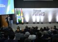 Na Fiems, ministros destacam potencial de MS e defendem diálogo com setor produtivo Na Fiems, ministros destacam potencial de MS e defendem diálogo com setor produtivo