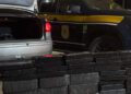 PRF recupera caminhonete furtada e apreende quase 150 kg de maconha na BR-262 PRF recupera caminhonete furtada e apreende quase 150 kg de maconha na BR-262
