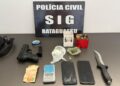 Investigação de tentativa de homicídio leva à desarticulação de ponto de tráfico e apreensão de drogas