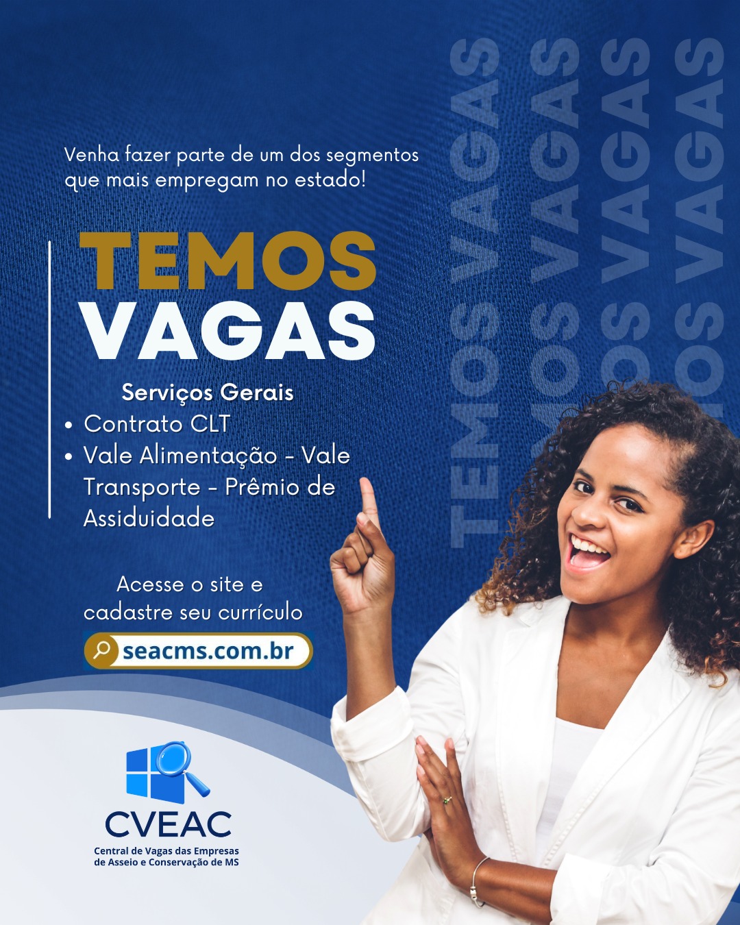 Central de Vagas de Asseio e Conservação tem 30 oportunidades para serviços gerais na Capital