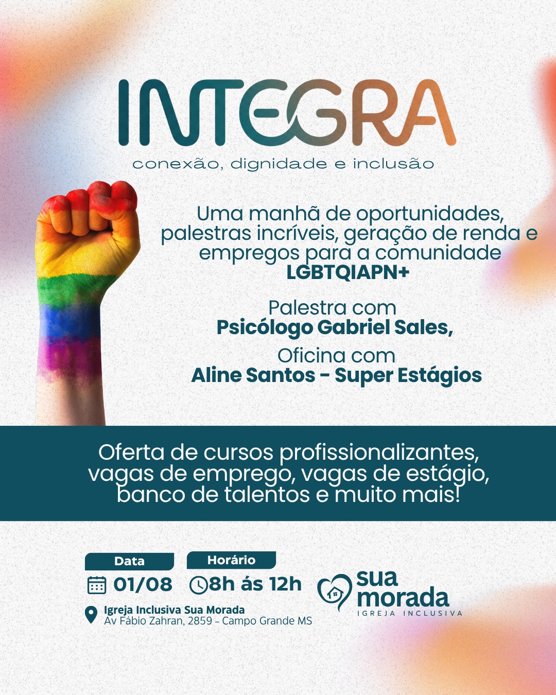 Projeto oferece capacitação e oportunidades de emprego para comunidade LGBTQIAPN+ em Campo