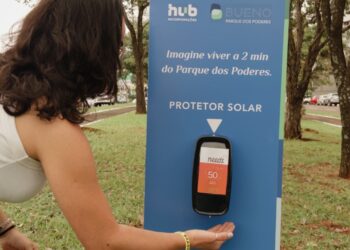 Protetor solar gratuito passa a ser oferecido no Parque dos Poderes aos fins de semana