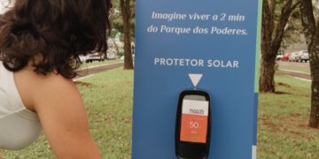 Protetor solar gratuito passa a ser oferecido no Parque dos Poderes aos fins de semana
