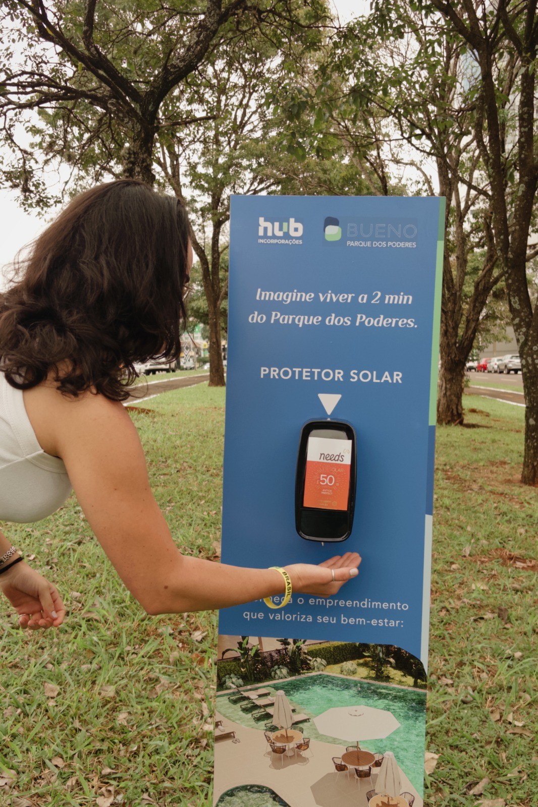 Protetor solar gratuito passa a ser oferecido no Parque dos Poderes aos fins de semana