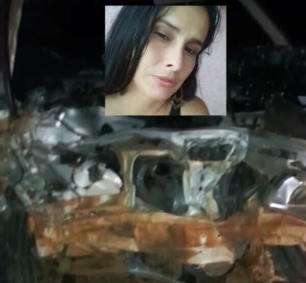Acidente entre carro e carreta termina com morte de mulher na BR-158