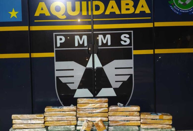 Passageira e motorista de aplicativo são presos com mais de 51 kg de drogas em rodovia de MS