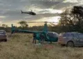Helicóptero com cocaína é interceptado em área rural de Campo Grande Helicóptero com cocaína é interceptado em área rural de Campo Grande
