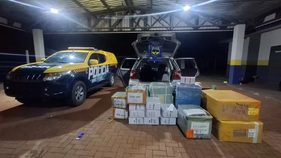 Rota do contrabando: fiscalização intercepta carga irregular avaliada em R$ 35 mil na MS-162