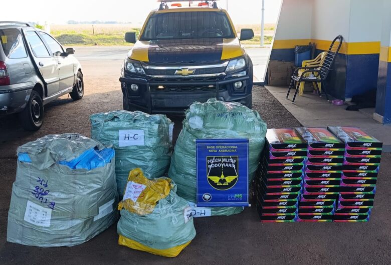 Polícia apreende quase R$ 50 mil em mercadorias irregulares na MS-134