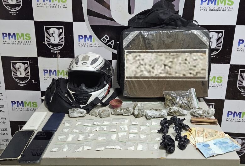 ‘Delivery’ de drogas termina com prisão de suspeito e apreensão de entorpecentes
