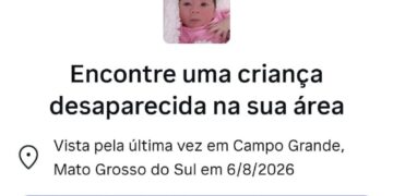 Ministério da Justiça entra na busca por Ayla e faz alerta nacional nas redes sociais