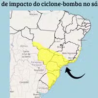 Ciclone-bomba coloca MS em alerta para tempestades, ventos fortes e granizo Ciclone-bomba coloca MS em alerta para tempestades, ventos fortes e granizo