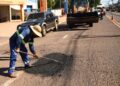 Equipes tapam mais de 20 mil buracos nas ruas em julho Equipes tapam mais de 20 mil buracos nas ruas em julho