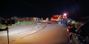 Motociclista morre após ser atropelado por veículo de grande porte na MS-278