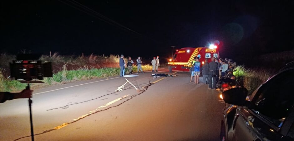 Motociclista morre após ser atropelado por veículo de grande porte na MS-278