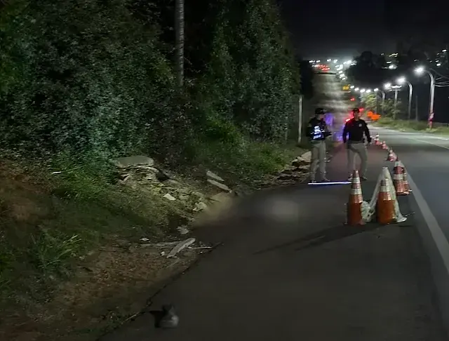 Homem morre após ser atingido por carreta na BR-262
