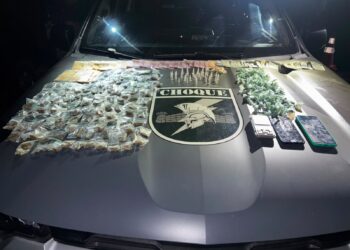 Fuga por muros termina com prisão de traficante e apreensão de drogas em Campo Grande Fuga por muros termina com prisão de traficante e apreensão de drogas em Campo Grande