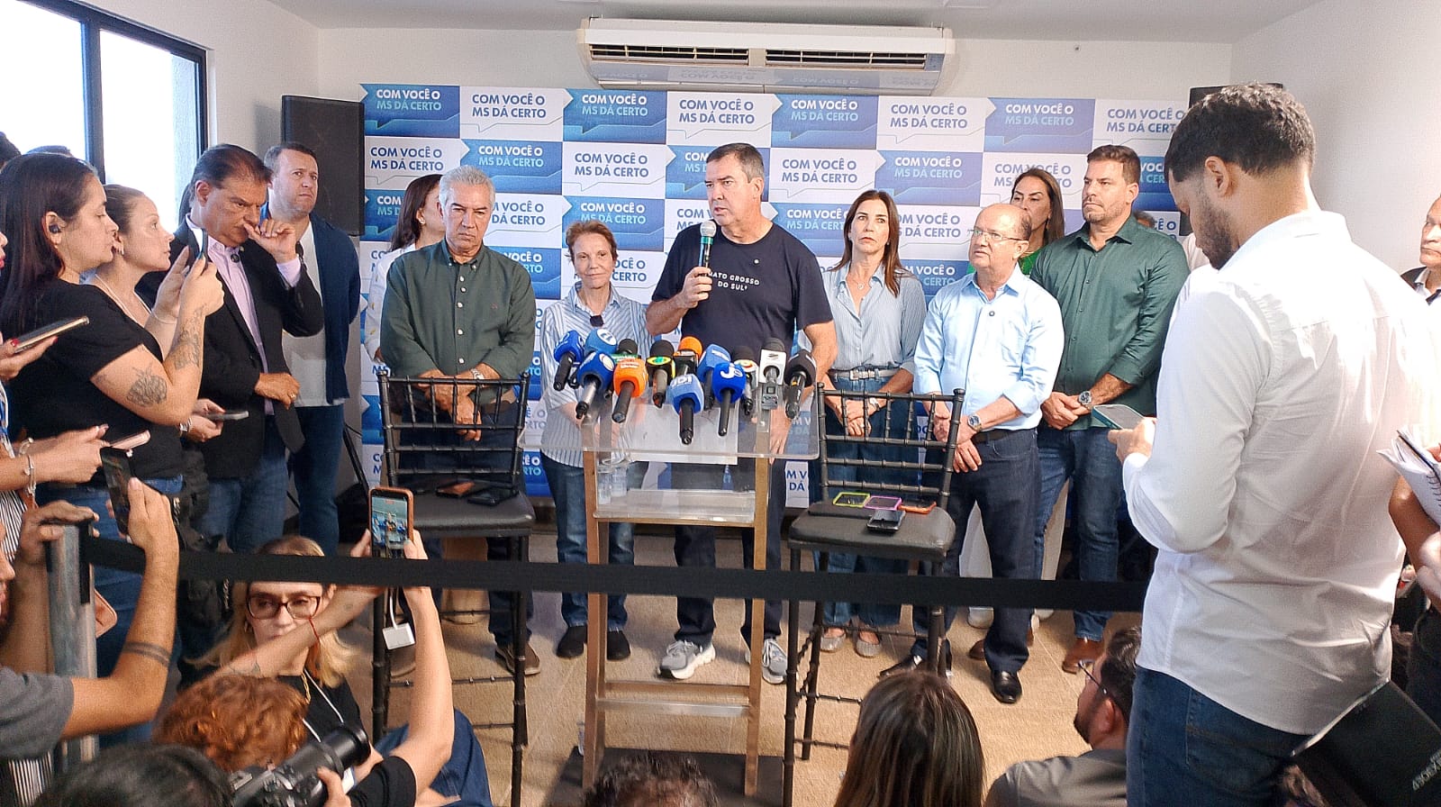 Riedel destaca “atitude de grandeza” de Nelsinho em abrir mão de candidatura e assumir suplência de Reinaldo