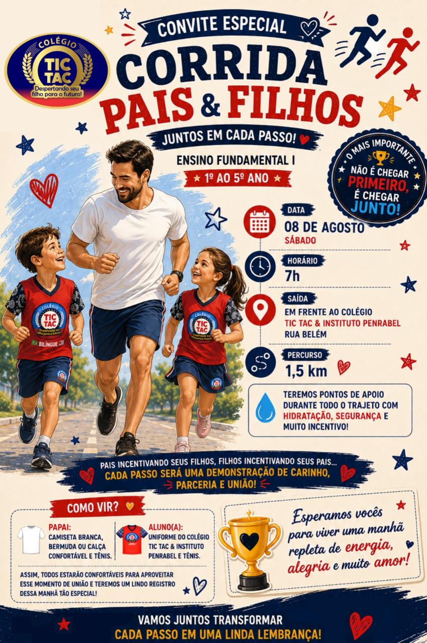 Corrida reúne pais e filhos em manhã de esporte e integração em Campo Grande