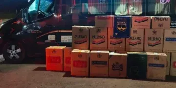 Van carregada com mais de mil pacotes de cigarros é apreendida e homem acaba preso em MS
