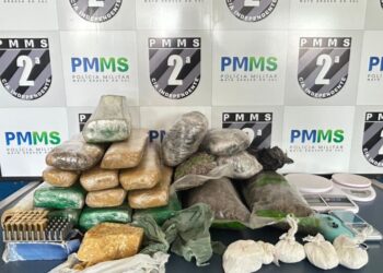 Fuga durante abordagem revela esconderijo com mais de 14 kg de drogas Fuga durante abordagem revela esconderijo com mais de 14 kg de drogas