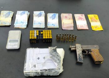 Suspeito de homicídio em Sidrolândia é preso com pistola, munições e cocaína