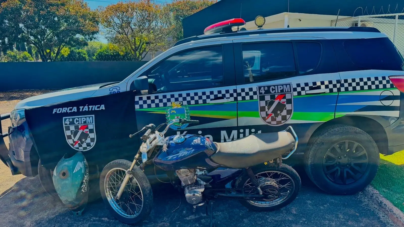 Jovem é preso com moto furtada do pátio do Detran