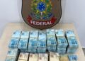 Mulher é presa com R$ 800 mil em dinheiro vivo na fronteira Mulher é presa com R$ 800 mil em dinheiro vivo na fronteira