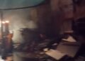Incêndio destrói marcenaria durante a noite em Campo Grande
