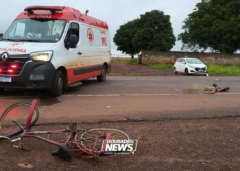 Ciclista morre após ser atropelado no anel viário de Dourado Ciclista morre após ser atropelado no anel viário de Dourado
