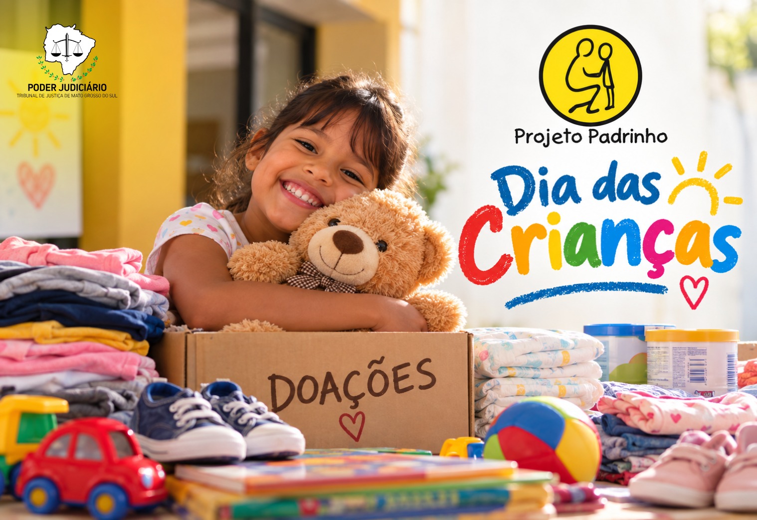 Campanha arrecada doações para crianças atendidas pelo Projeto Padrinho