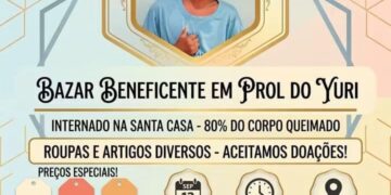 Corre que ainda dá tempo: Bazar beneficente tem peças a partir de R$ 1 para ajudar menino queimado