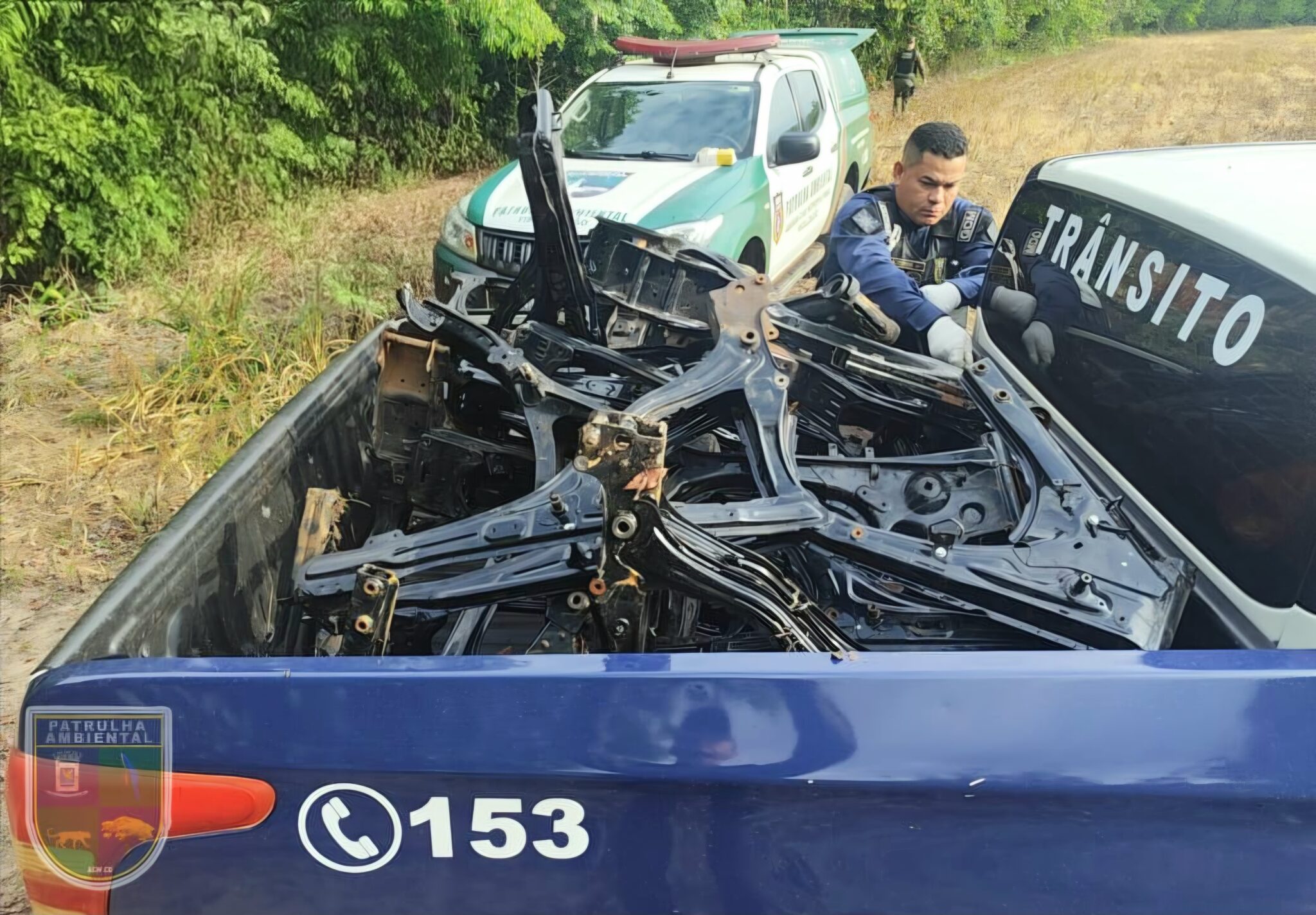 77 motos são encontradas em desmanche na área rural