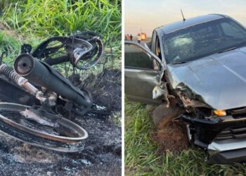 Motociclista de 51 anos morre após batida com caminhonete na BR-376