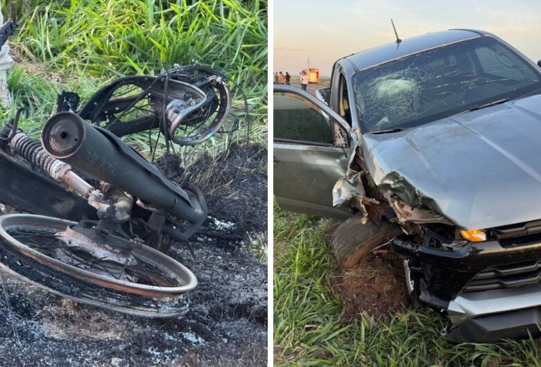 Motociclista de 51 anos morre após batida com caminhonete na BR-376