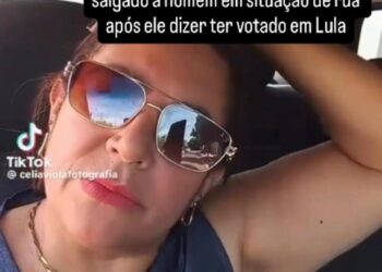 Vídeo: mulher diz que negou salgado a homem em situação de rua por voto em Lula
