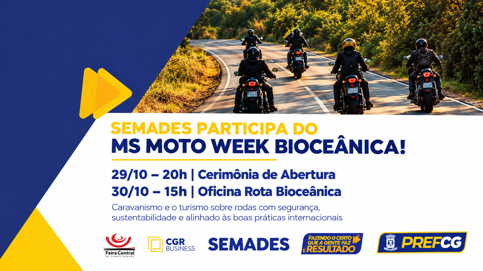 MS Moto Week Bioceânica destaca turismo sustentável e experiências em Campo Grande