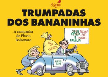 Cartunista Cláudio de Oliveira lança e-book sobre Flávio Bolsonaro e as conexões da ultradireita